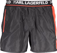 Nero Poliestere Mens Swim Boxer 1