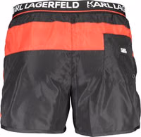 Nero Poliestere Mens Swim Boxer 2