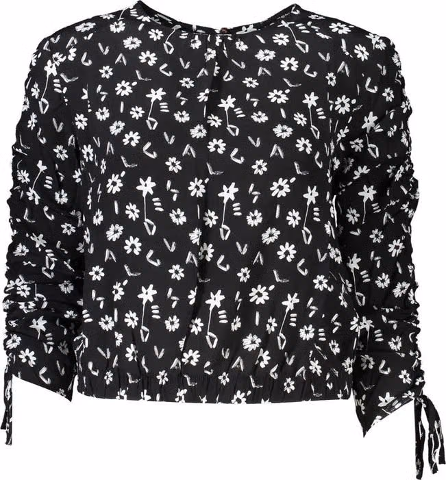 Black Viscose Women Blouse