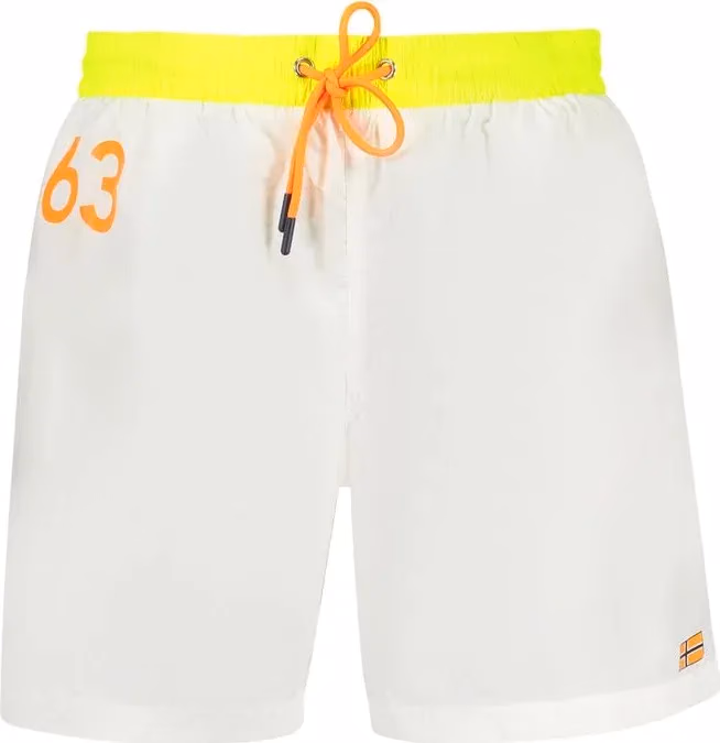 Bianco Poliammide Mens Swim Boxer