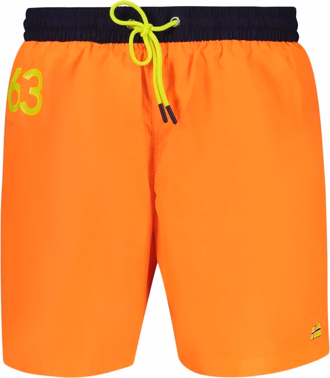 Arancione Poliammide Men's Swim Boxer