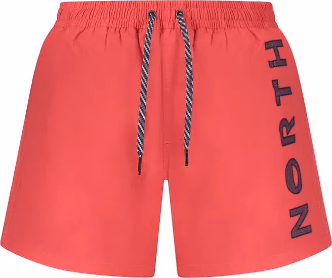 Red Nylon Men's Swim Trunk
