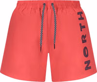 Red Nylon Men's Swim Trunk 1