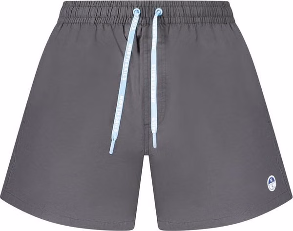 Black Nylon Men's Swim Boxer