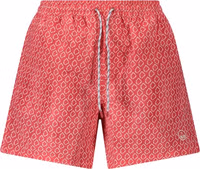 Red Polyester Men's Swim Boxer 1