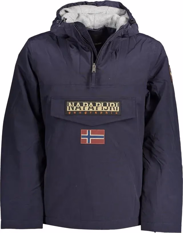 Blu Polyamide Men's Jacket