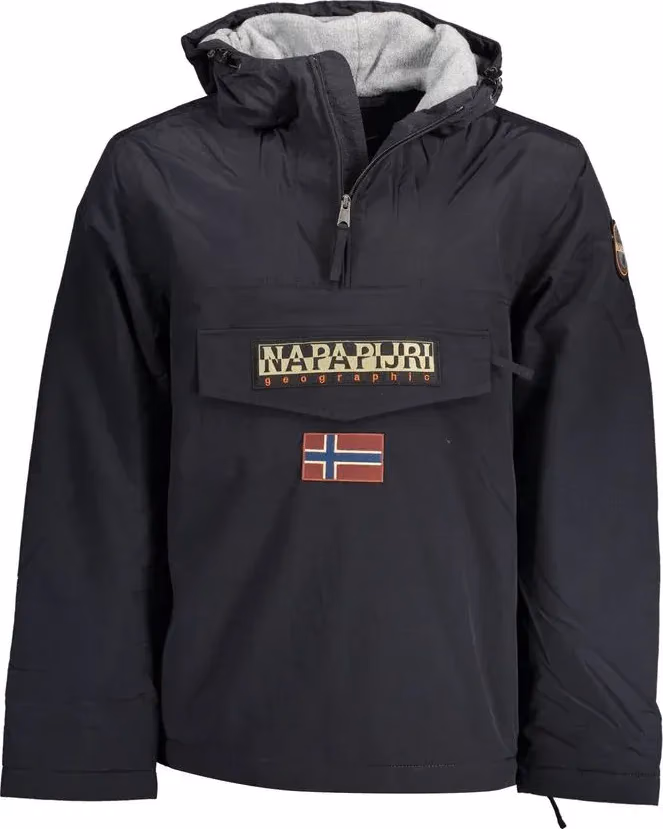 Black Polyamide Men's Jacket