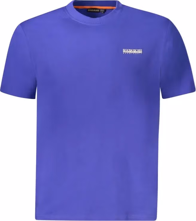 Blue Cotton Men's T-Shirt