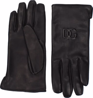 Black Leather Gloves