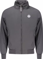 Black Polyester Men Jacket 1