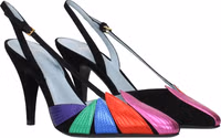 Black Leather High Heel Pumps 2