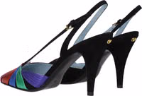 Black Leather High Heel Pumps 4