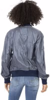 Light Blue Polyamide Women Jacket 3