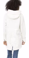 White Cotton Women Parka 3