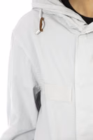 Silver Cotton Women Parka Jacket 4
