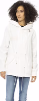 White Cotton Women Parka Jacket 1