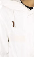 White Cotton Women Parka Jacket 4
