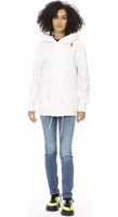 White Cotton Women Parka Jacket 5