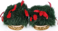 Green Lamb Leather Women Sandal 2