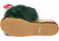 Green Lamb Leather Women Sandal 5