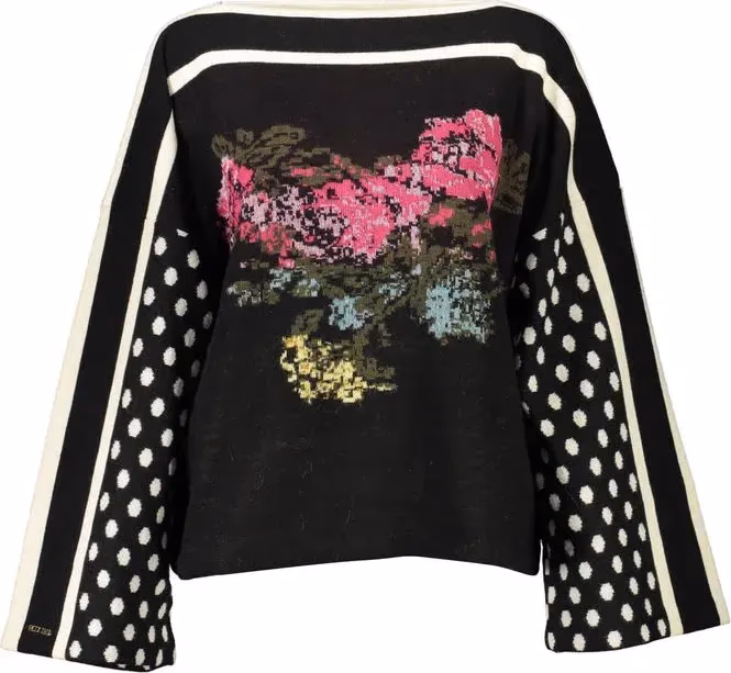Black Acrylic Women Sweater
