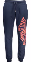Blue Cotton Men's Sweatpants 1