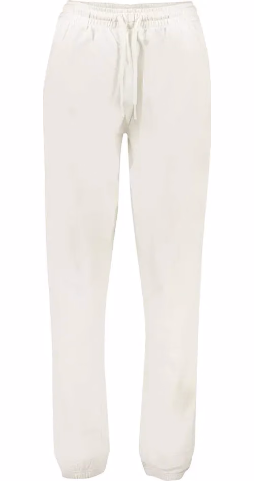 White Cotton Women's Track Pant
