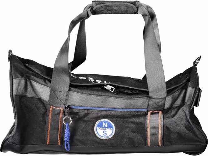 Black Polyester Men's Duffle Bag