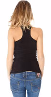 Black Micro Modal Women Tank Top 2