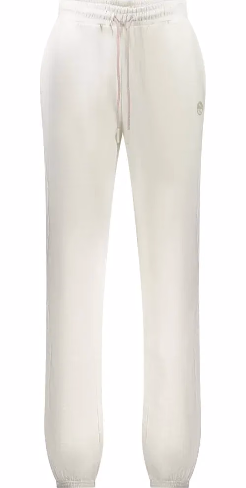 White Cotton Women's Sweatpant