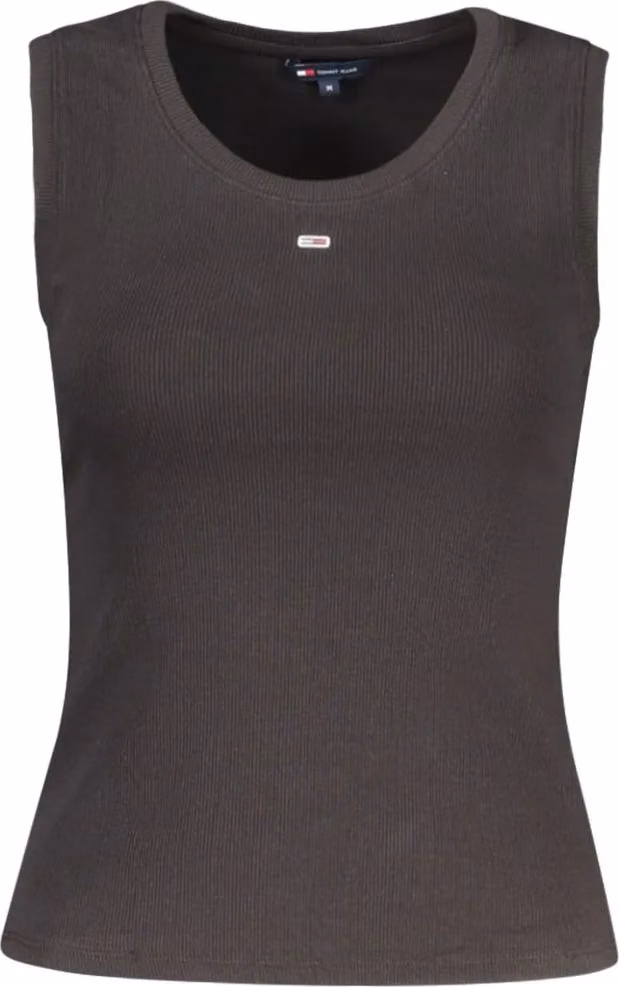 Black Cotton Women Tank Top