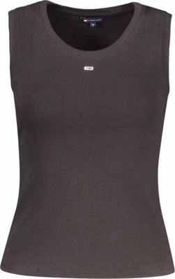 Black Cotton Women Tank Top