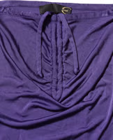 Purple Viscose Elastane Strapless Bodycon Dress 5