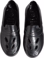 Black Rubber Slides Low Top Sneakers Shoes 2