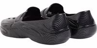 Black Rubber Slides Low Top Sneakers Shoes 4