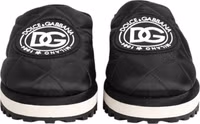 Black Nylon Low Top Slip On Sneaker Shoes 1