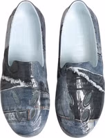 Multicolor Rubber Men Low Top Sneakers Shoes 2