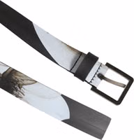 Multicolor PVC Floral Silver Buckle Men Belt 4