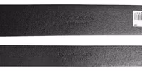 Black Double Strap Leather Brass Buckle Belt 4