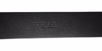 Black Silver Pebbled Texture Leather Buckle Men Belt 2