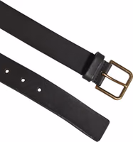 Black Leather Metal Buckle Classic Men Belt 3