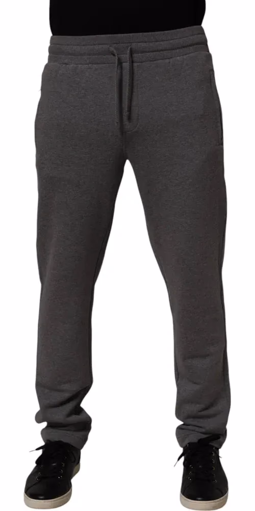 Gray Cotton Jogger Sweatpants Trouser Pants