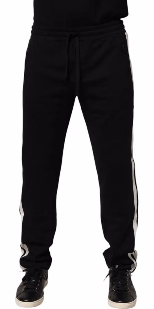 Black Cotton Jogger Sweatpants Trouser Pants