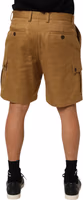 Brown Cotton Stretch Logo CargoBermuda Shorts 3