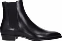 Black Leather Ankle Boots 1