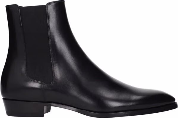 Black Leather Ankle Boots