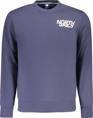 Blue Cotton Men's Sweatshirt