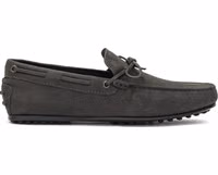 Gray Nubuc Leather Moccassin 1