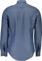 Blue Linen Men's Shirt 2