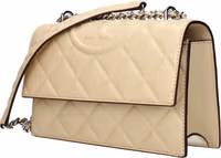Beige Leather Crossbody Bag 2